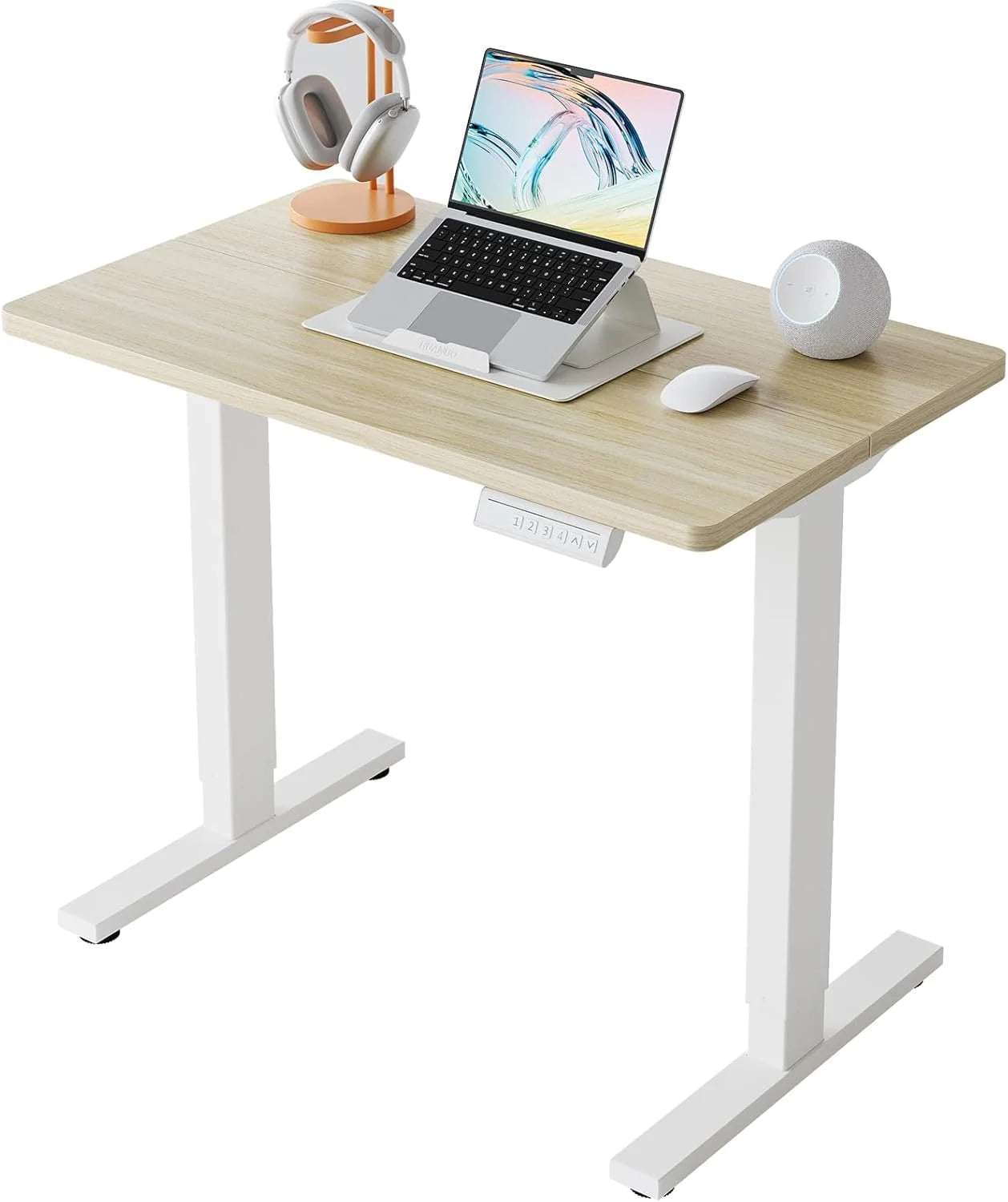 Lumi Discount HUANUO 32 Small Electric Standing Desk Adjustable Height, 4 Memory Height Settings - Image 32