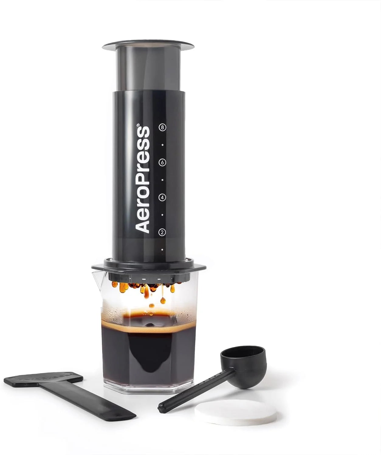 Lumi Discount Original XL Coffee Press, All-in-One Large French Press, 2 Min Brew for Less Bitterness