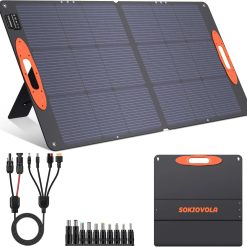 Alternative view of Discount SOKIOVOLA N-Type 16BB 220W Portable Solar Panel for EF/Jackery/Bluetti/Anker Power Station, IP68 Waterproof Foldable