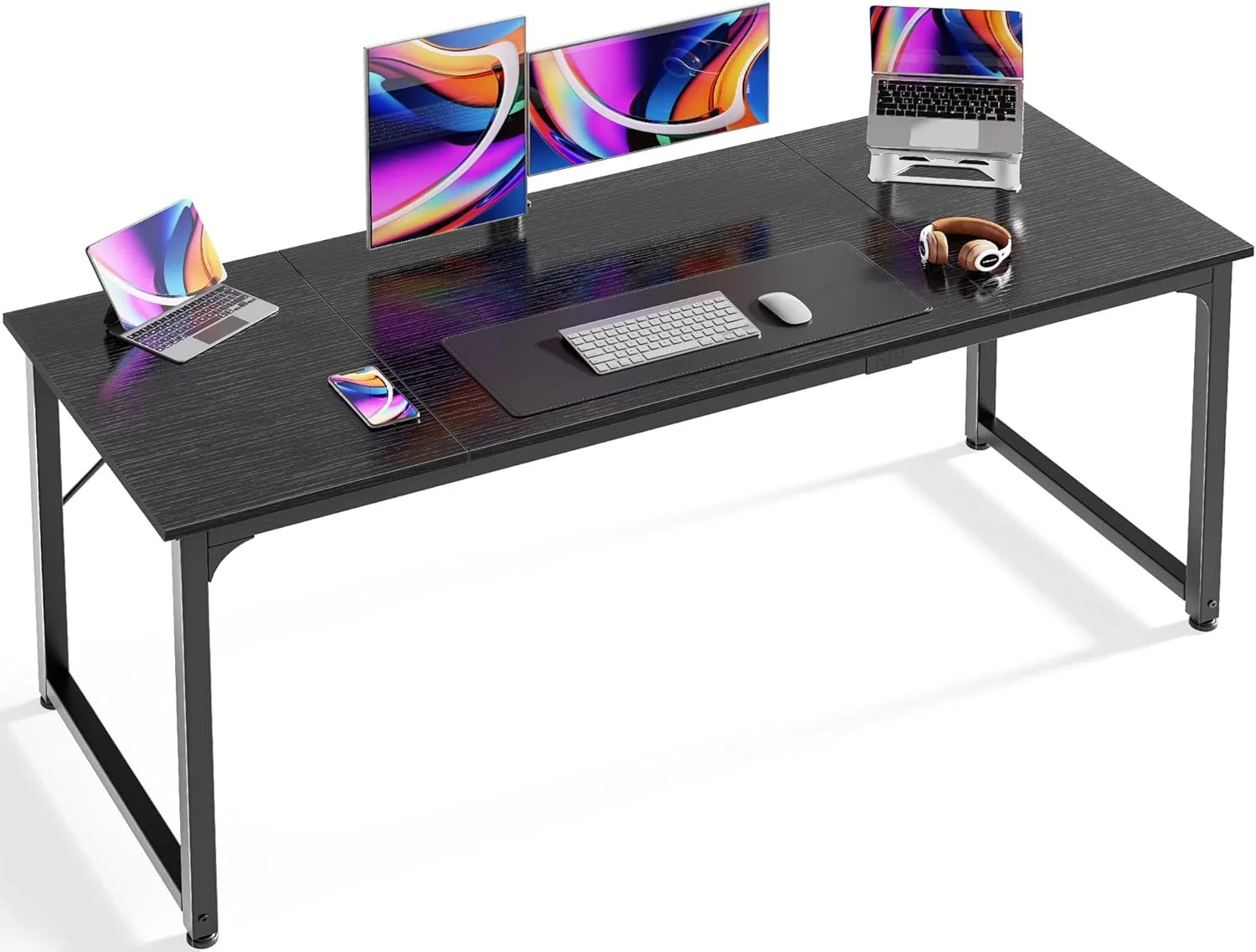 Lumi Discount Computer Desk, 55 Inch Home Office Desk - Image 14