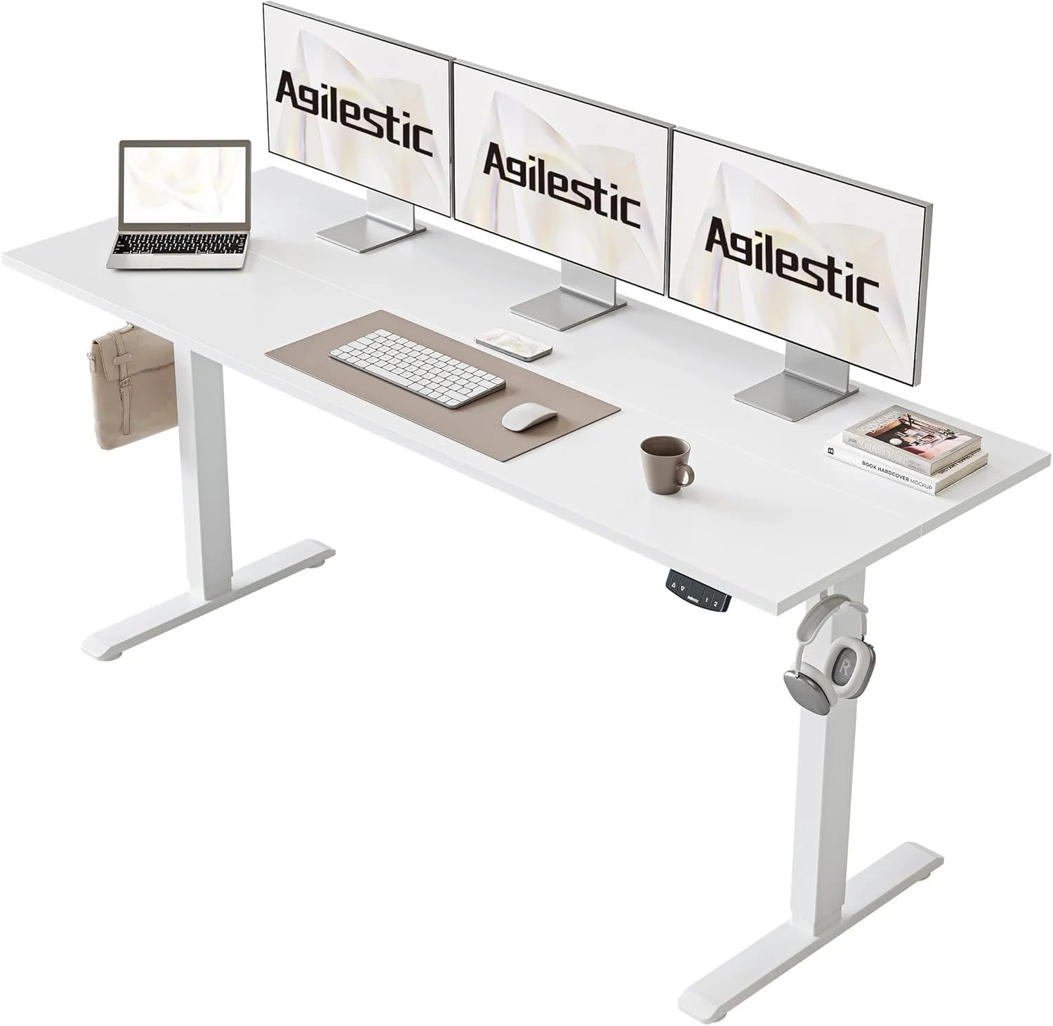 Lumi Discount Electric Standing Desk, 48 x 24 Inches Height Adjustable Desk - Image 36