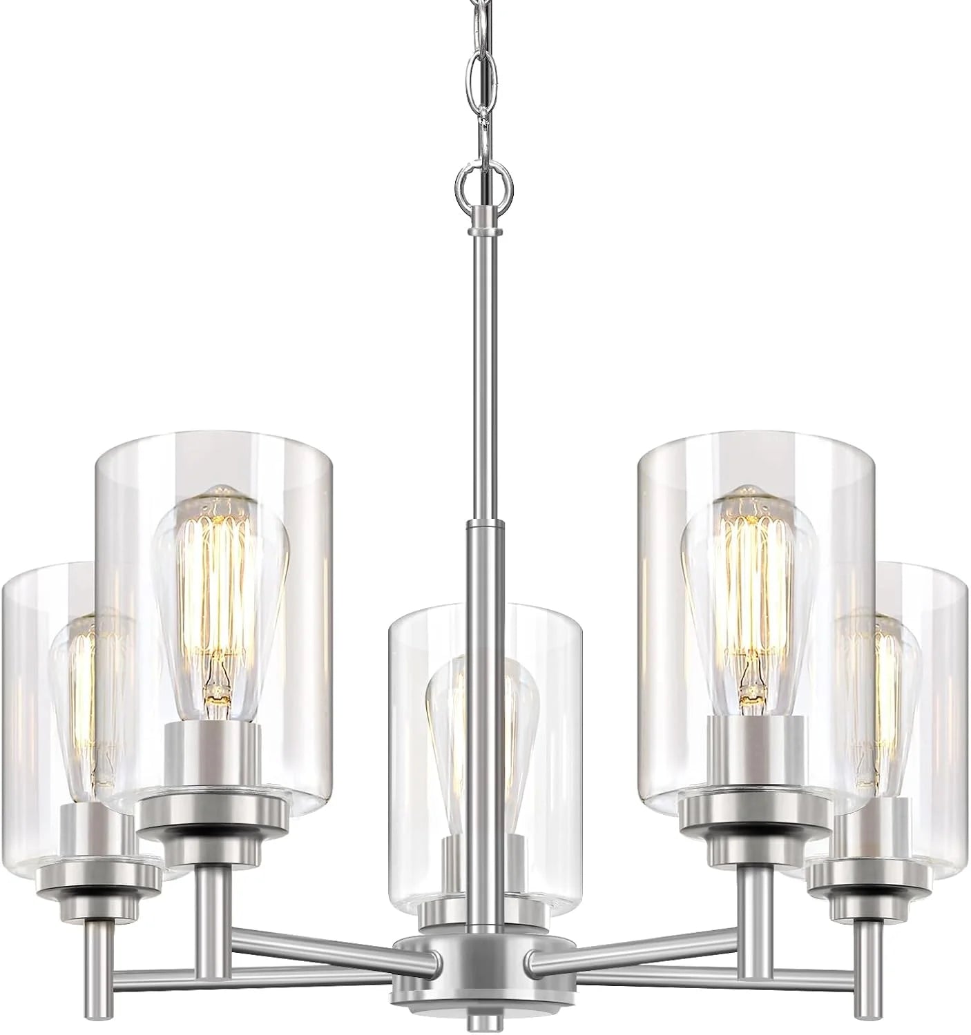Discount 33.5” Dia 8-Light Chandelier for Dining Room Kitchen Island