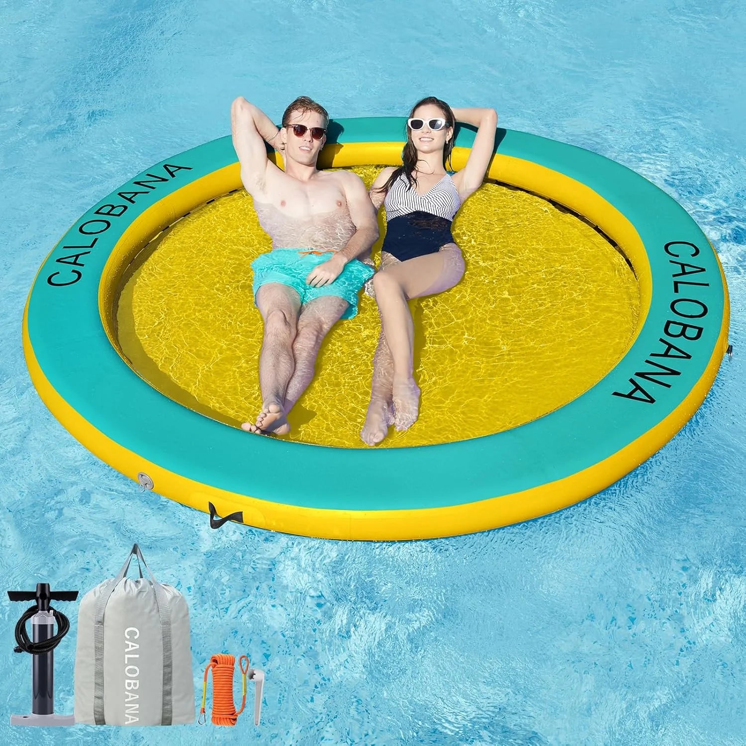 Lumi Discount Inflatable Water Hammock for Adults Lake Party Multi Person - Image 10