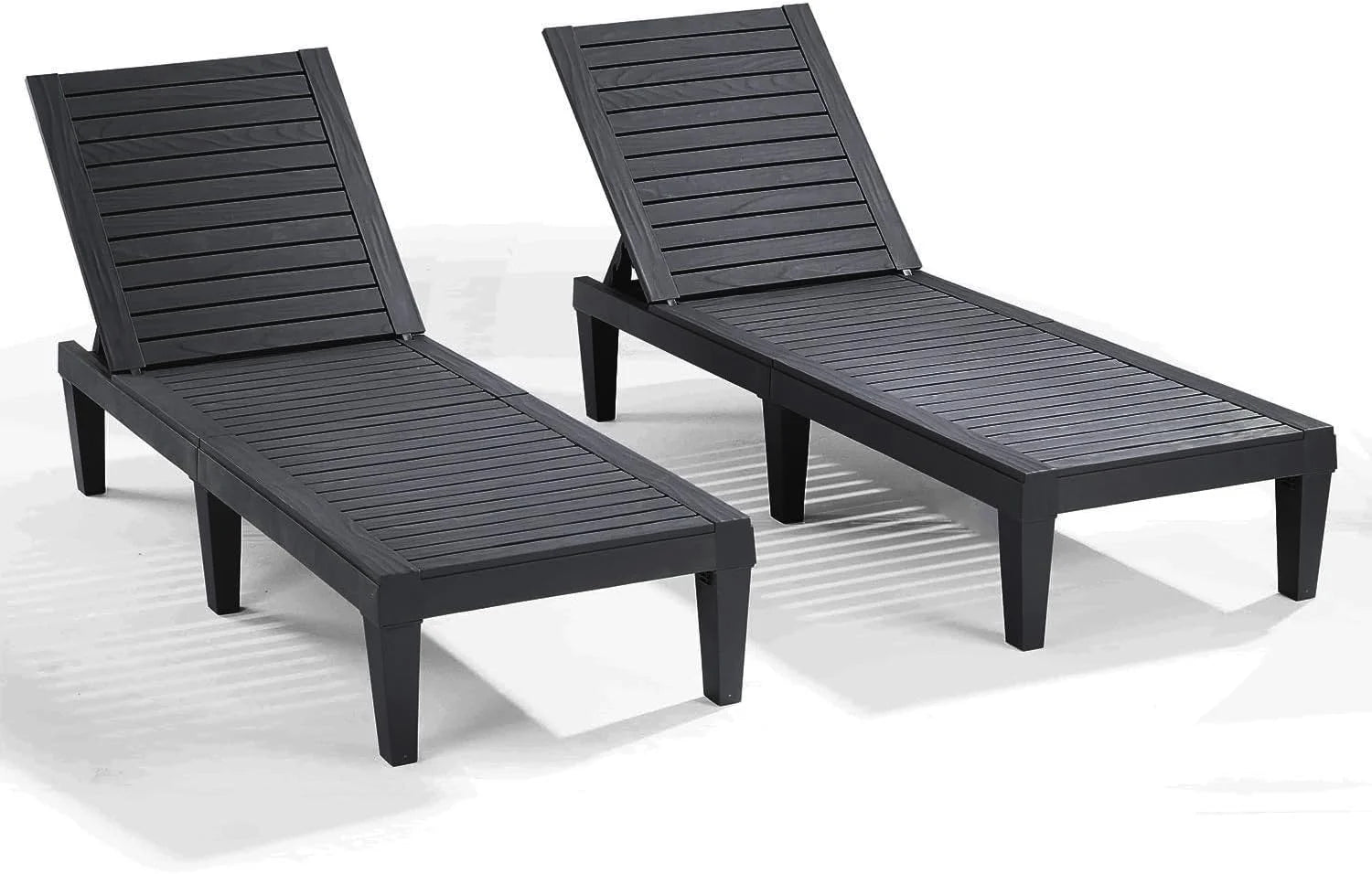 Lumi Discount Nestl Lounge Chair Outdoor, Tanning Chair, Chaise Lounge Outdoor Set of 2, 5 Adjustable Positions - Image 10