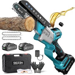 Discount 6 Inch Mini Electric Chainsaw Cordless Battery Powered