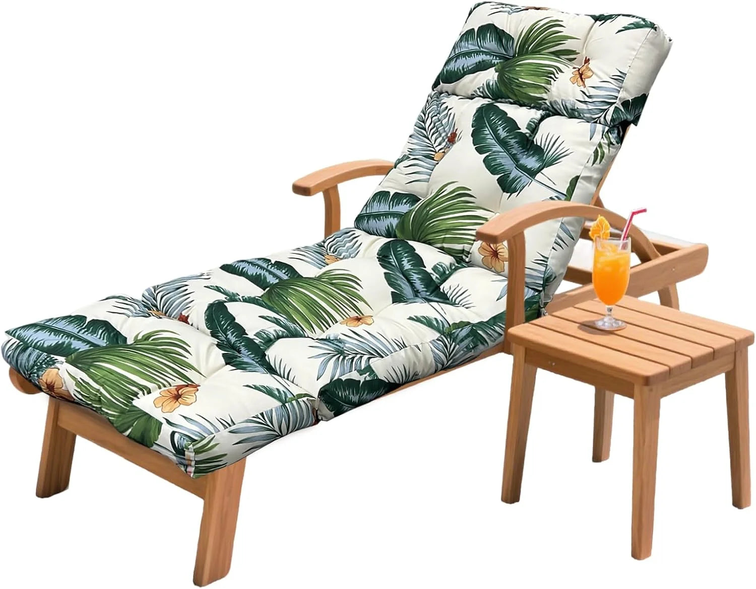 Lumi Discount HCyopin Outdoor Chaise Lounge Chair Cushion 75.1 x 23.6 x 4.7in, Waterproof Replacement Cotton Patio Thickened Pool Lounge Chair Cushion - Image 12