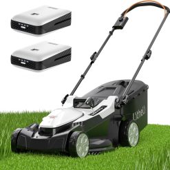 Discount 40V (2 x 20V) 16 Electric Lawn Mower Cordless, Brushless Lawnmower with 6-Height Adjust