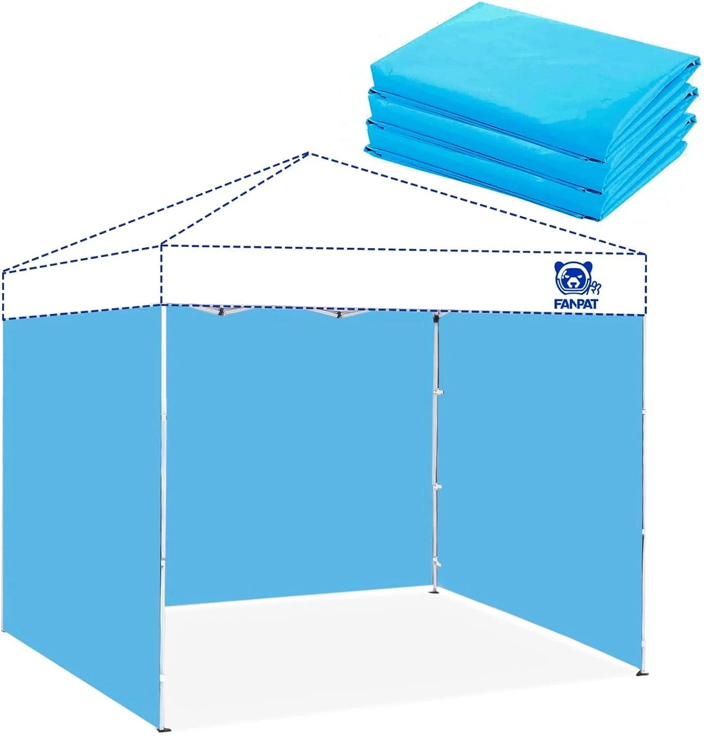 Discount 10×10 Canopy Sidewalls for Canopy Frame, White (3Pcs Sidewalls Only) - Image 3