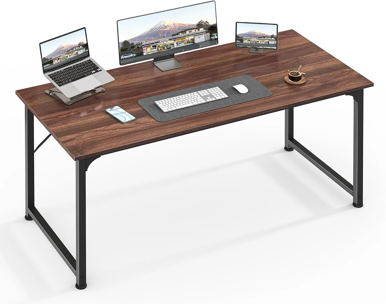 Lumi Discount Computer Desk, 55 Inch Home Office Desk - Image 28