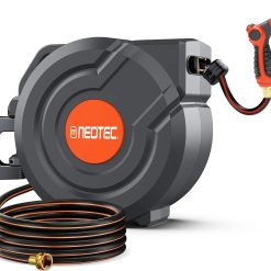 Alternative view of Discount 100FT Retractable Garden Hose Reel 1/2 Inch, Wall Mounted Heavy Duty Water Hose with Auto-Lock