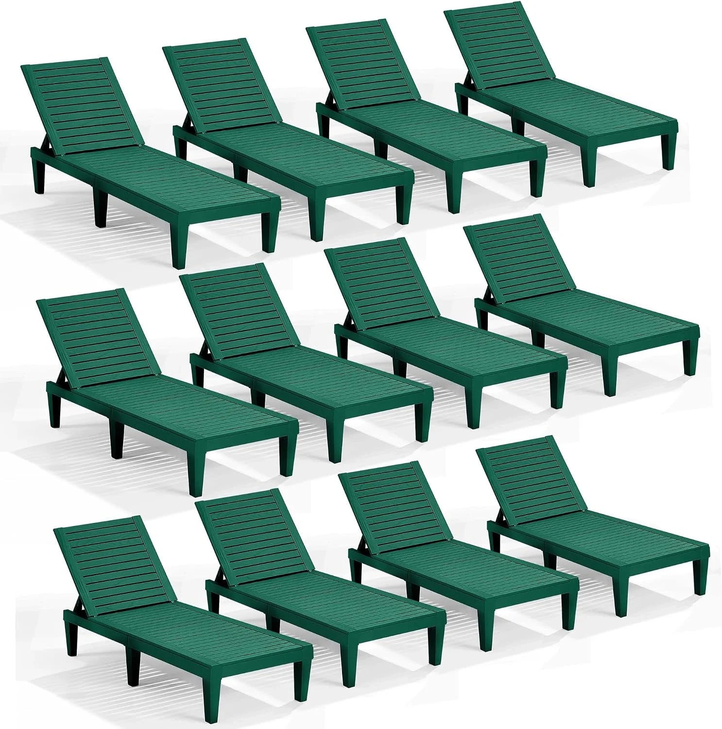 Lumi Discount Nestl Lounge Chair Outdoor, Tanning Chair, Chaise Lounge Outdoor Set of 2, 5 Adjustable Positions - Image 27