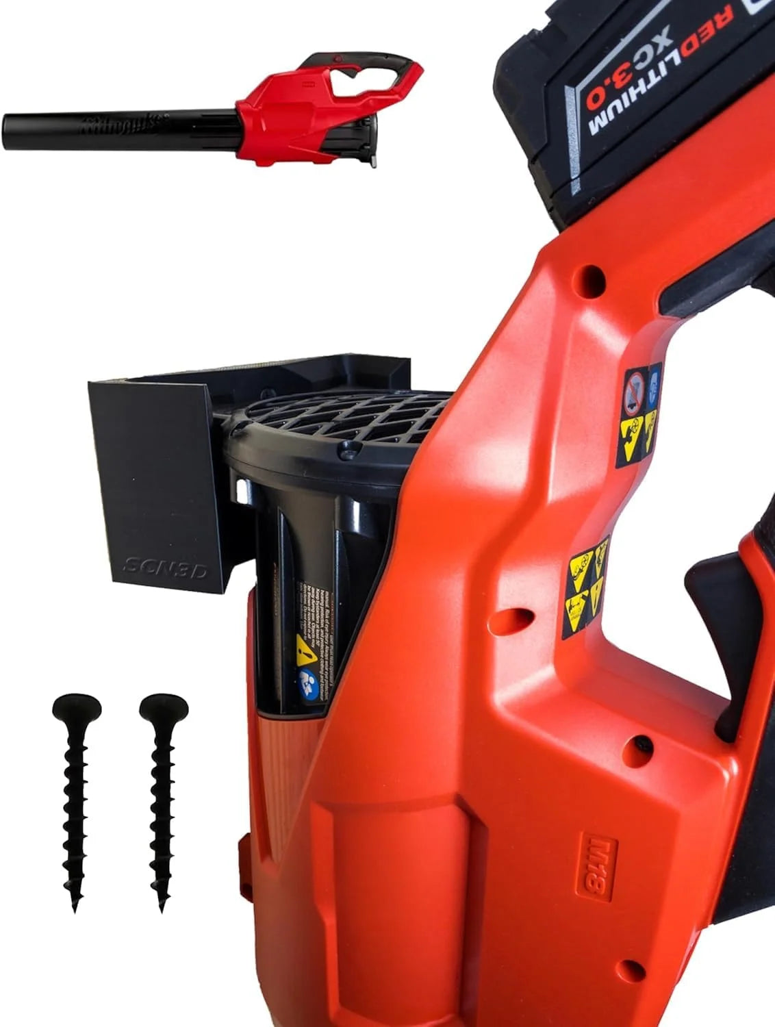 Lumi Discount SCN3D Milwaukee M18 Fuel Leaf Blower Wall Mount " Compatible with 2724-20 & 2724-21 - Image 2
