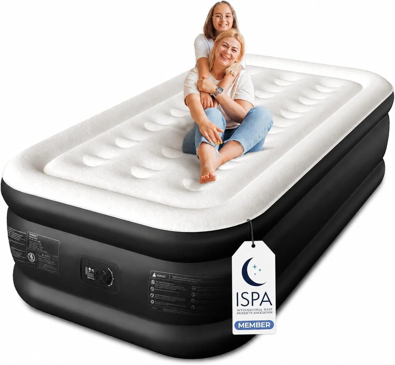Lumi Discount CHERIMOR Queen Air Mattress with Built-in Pump, 18 Raised Comfort, 48Hr Leak-Proof Test, Supports 800 lbs - Image 3