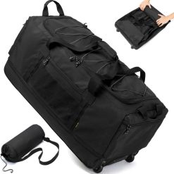 Alternative view of Lumi Discount Laripwit Collapsible Duffle Bag with Wheels 130-170L Extra Large Expandable Travel Duffel Bag for Men Women Heavy Duty