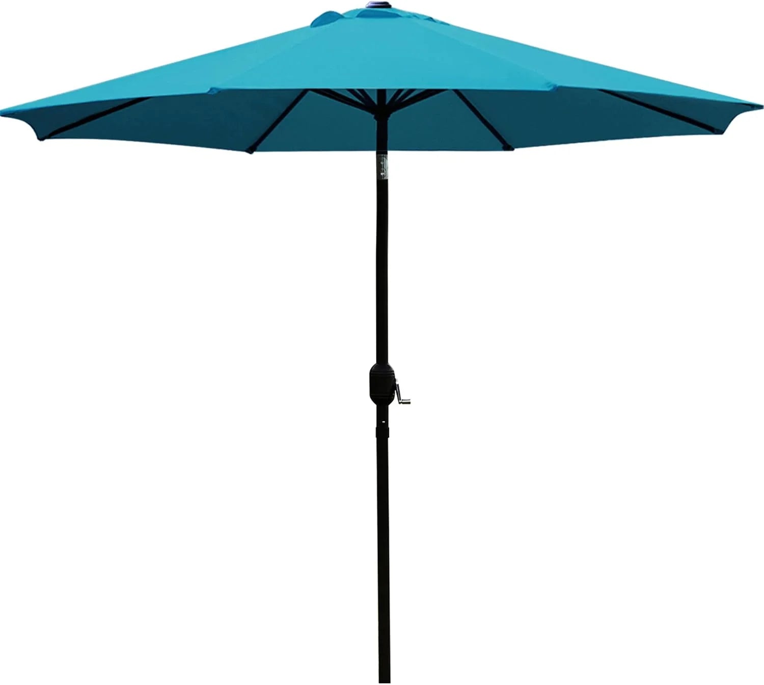 Discount Sunnyglade 9" Patio Umbrella Outdoor Table Umbrella with 8 Ribs Tan - Image 11