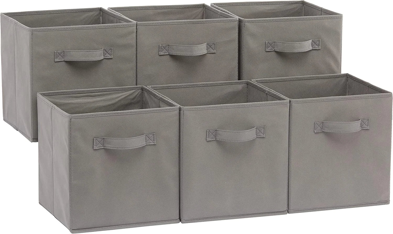 Lumi Discount Fabric Storage Cube Bins Organizer with Handles for Organization and Organizing Solution, 13x13x13
