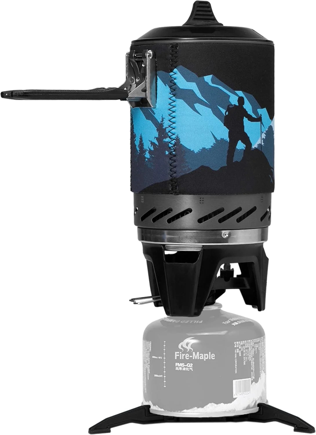Discount Fixed Star 2 Pro Backpacking Camping Stove System, Black 19.8oz, 30% Faster Boil with HX Base - Image 4