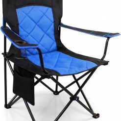 Alternative view of Lumi Discount FAIR WIND Oversized Padded Camping Chair 2 Pack 350 LBS Capacity Heavy Duty Quad Chair with Lumbar-Support