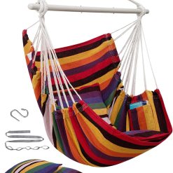 Alternative view of Lumi Discount Hammock Chair Swing Indoor Outdoor 500 Lbs, Steel Bar & Anti-Slip