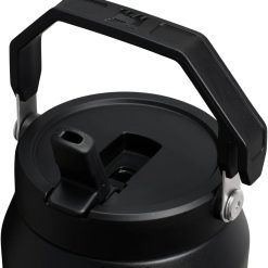 Alternative view of Lumi Discount IceFlow 2.0 Flip Straw Jug with Handle 64 oz, Twist On Lid and Flip Up Straw, Black 2.0