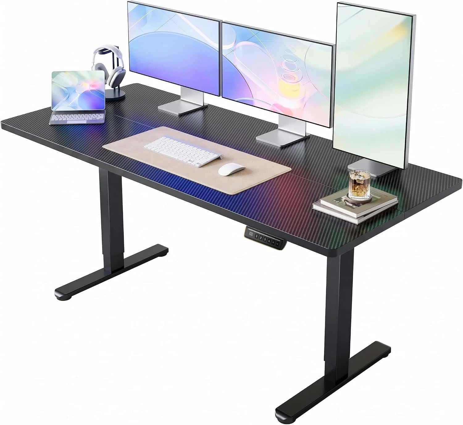 Lumi Discount HUANUO 32 Small Electric Standing Desk Adjustable Height, 4 Memory Height Settings - Image 37
