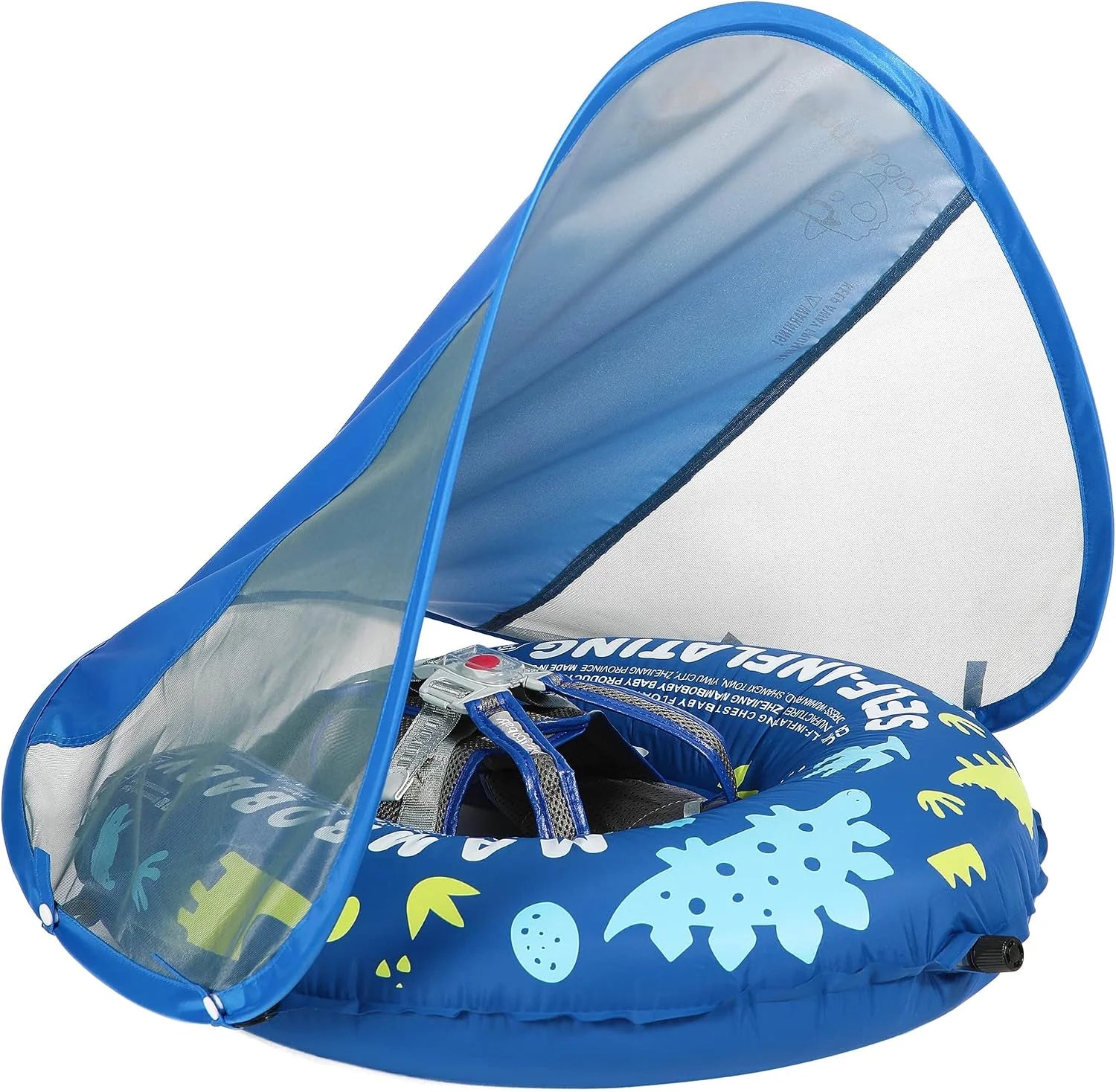 Lumi Discount Mambobaby Float Self-Inflating Baby Pool Floats Hammock with Canopy, Compressible Folding Baby Floating Bed - Image 18