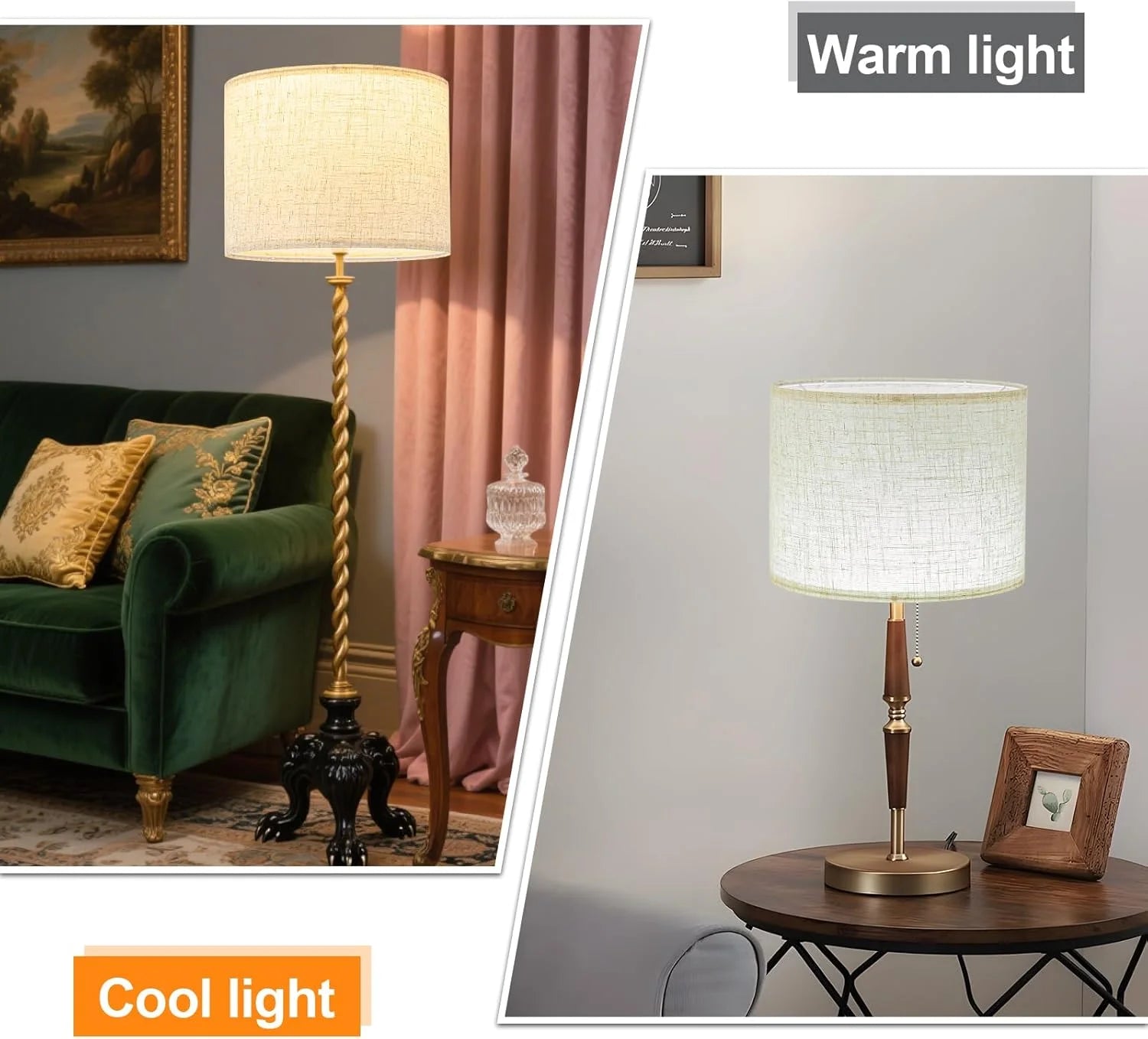 Discount Linen Lamp Shades Set of 2 - Image 2