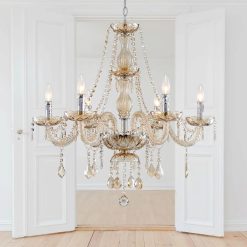 Alternative view of Discount Mossi 5 Light Modern Contemporary Elegant K9 Crystal Glass Chandelier Pendant Ceiling Lighting Fixture