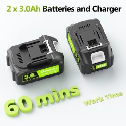 Alternative view of Lumi Discount Leaf Blower Cordless 750CFM 250MPH with 3.0Ah Battery and Charger " For Yard Cleanup