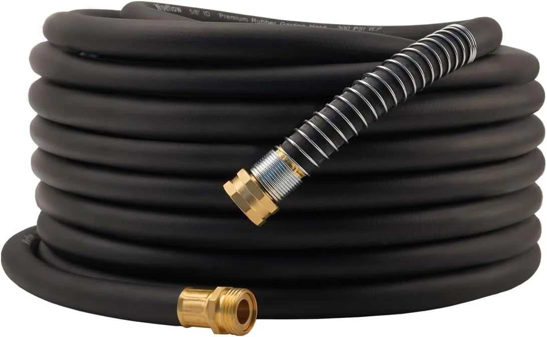 Lumi Discount Garden Hose 50FT x 3/4, Heavy Duty Rubber Hose, 1200PSI Burst, 300PSI Working for Yard - Image 6