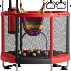 Discount 55 Trampoline for Kids with Enclosure