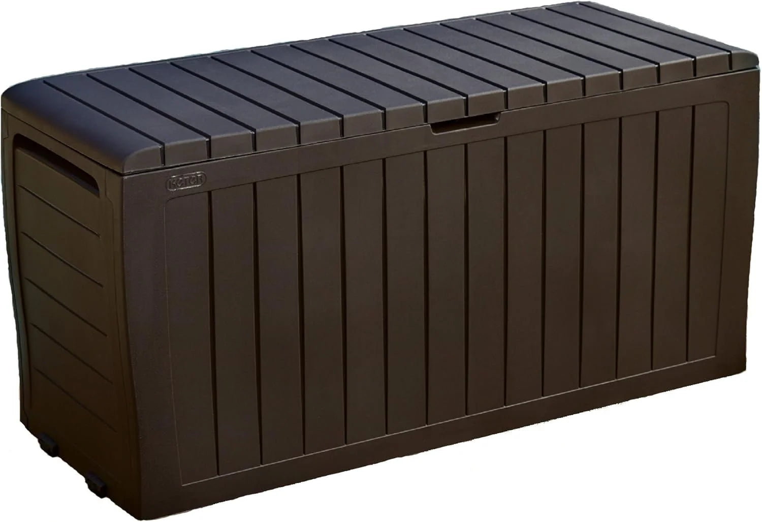 Lumi Discount Marvel Plus 71 Gallon Resin Deck Box-Organization and Storage for Patio Storage Box Outdoor Cushions