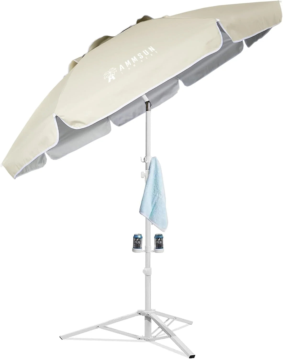 Discount AMMSUN Shade Umbrella, Premium Portable Umbrella with Stand, 6.5ft Lightweight Free Standing Canopy for Sporting Games - Image 3