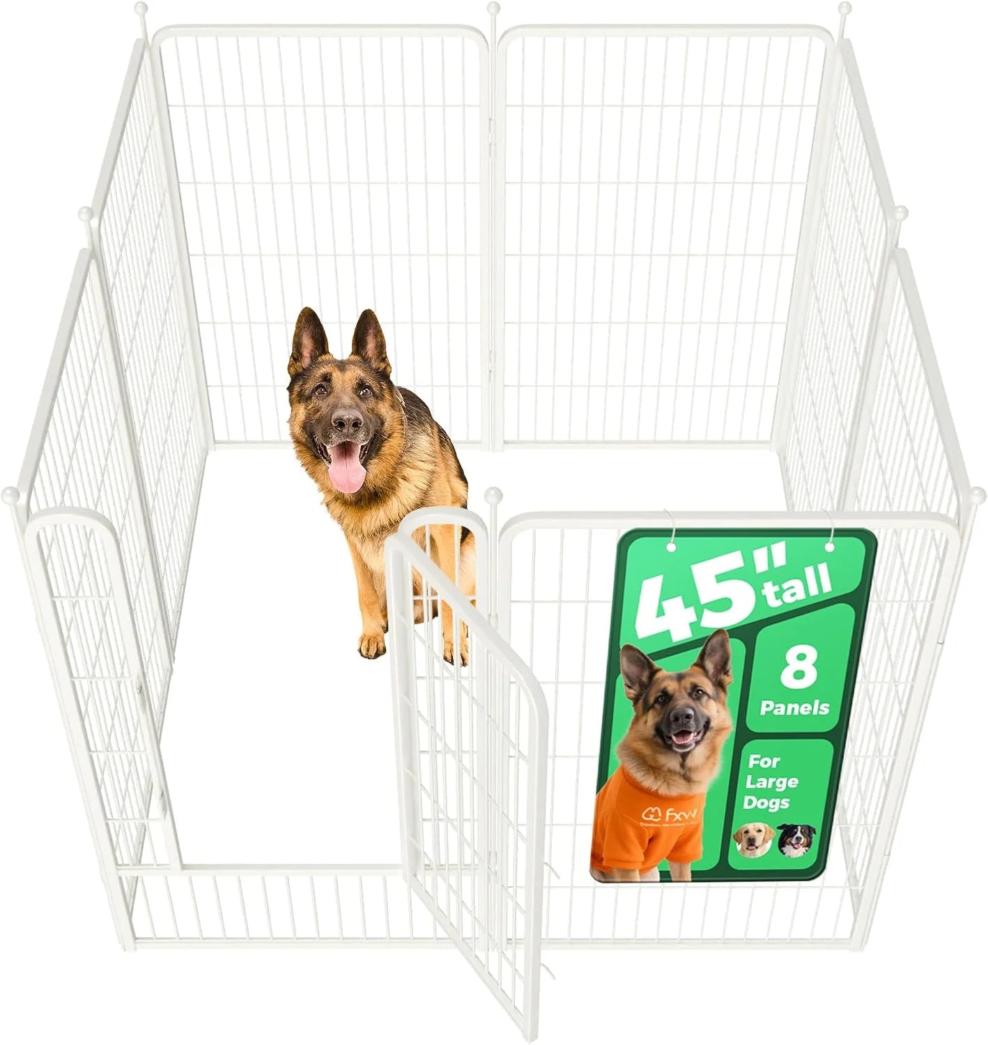 Discount Rollick Dog Playpen, Indoor, 24 H, 8 Panels - Image 37