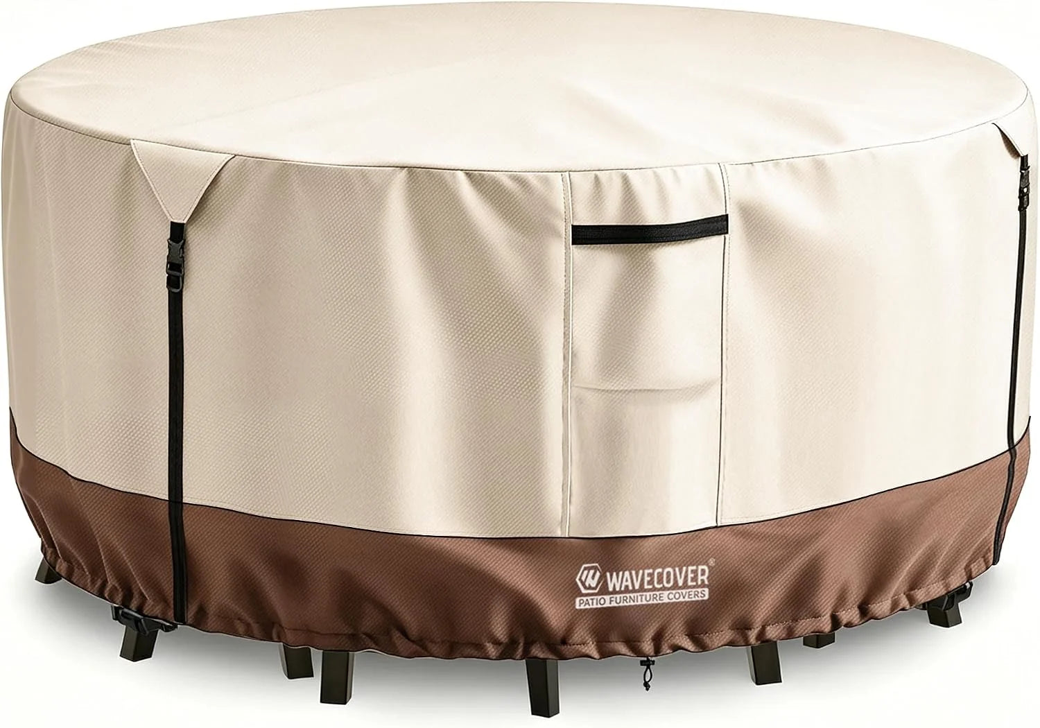 Discount Wavecover 4-Piece Patio Furniture Cover Set, 600D Heavy Duty Outdoor Furniture Covers Waterproof " Fits 3-Seater Sofa
