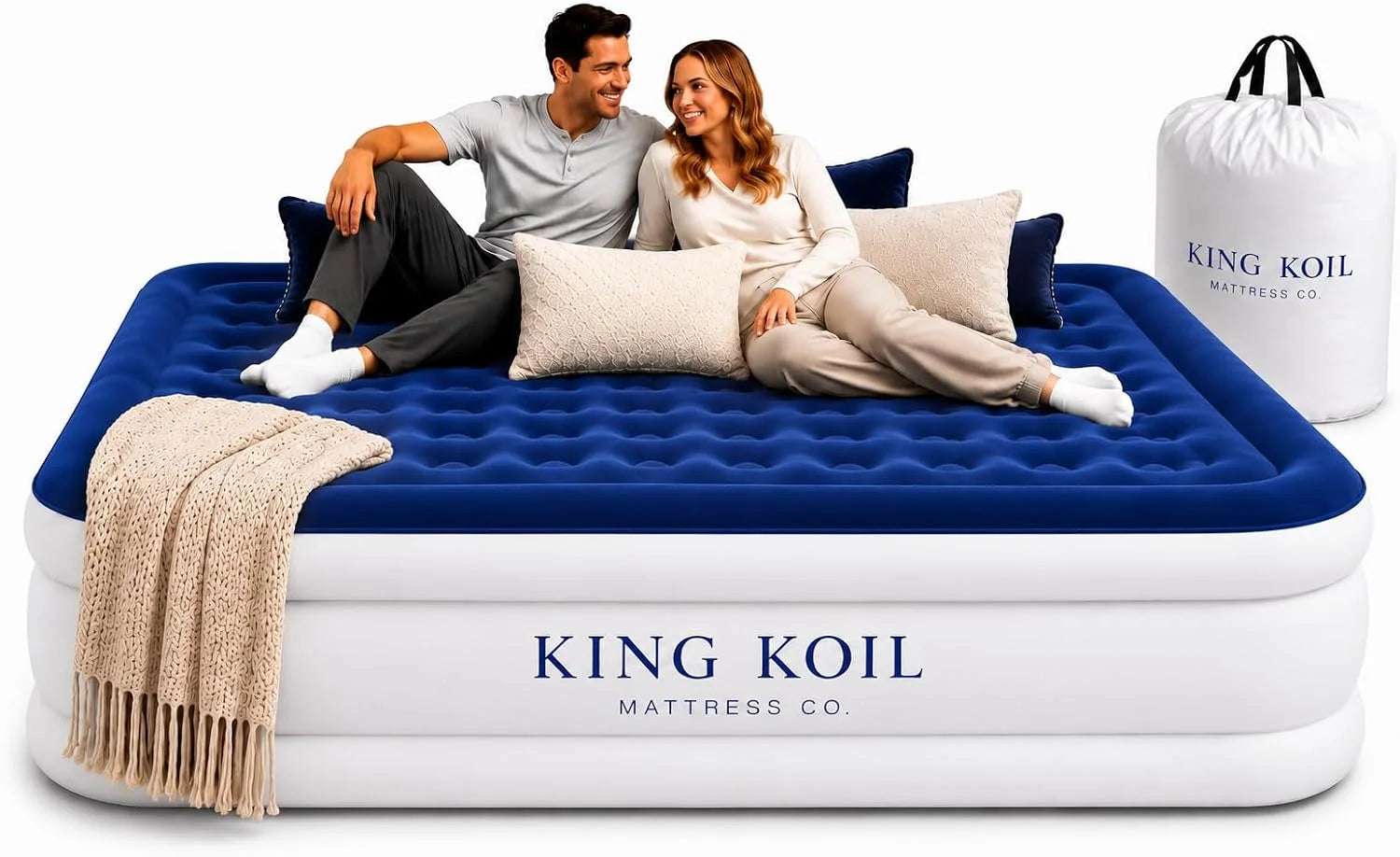 Discount King Koil 20 Queen Air Mattress with Built-in High-Speed Pump, CNN Underscored Top Pick, Inflates in 2 Minutes - Image 10