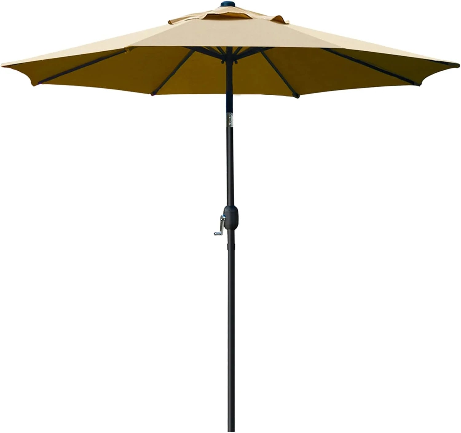 Discount Sunnyglade 9" Patio Umbrella Outdoor Table Umbrella with 8 Ribs Tan