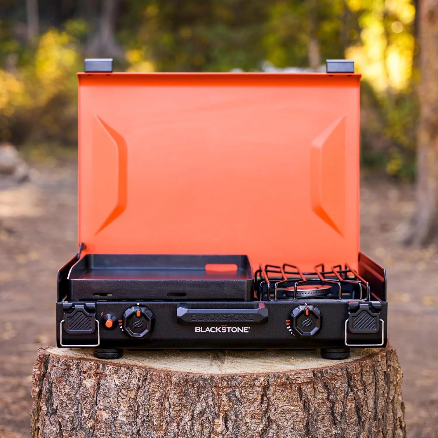 Discount 2364 12 x 14 Camping Griddle with Side Burner - Image 2