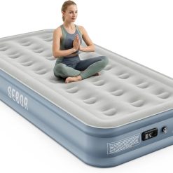 Discount Air Mattress Queen with Built-in Pump 18, Comfortable Self-Inflating Blow up Mattress with High-Speed Pump