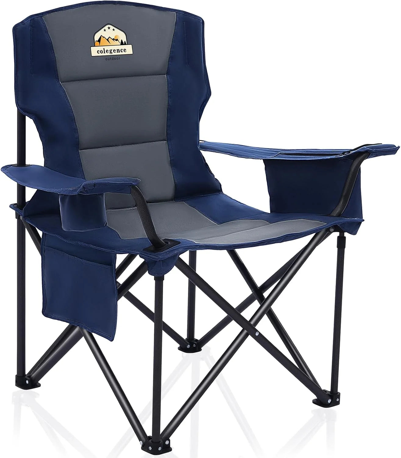 Discount Oversized Heavy Duty Camping Chairs 2 Pack, 450 LBS Support Extra Wide Folding Portable Outdoor Chair - Image 4