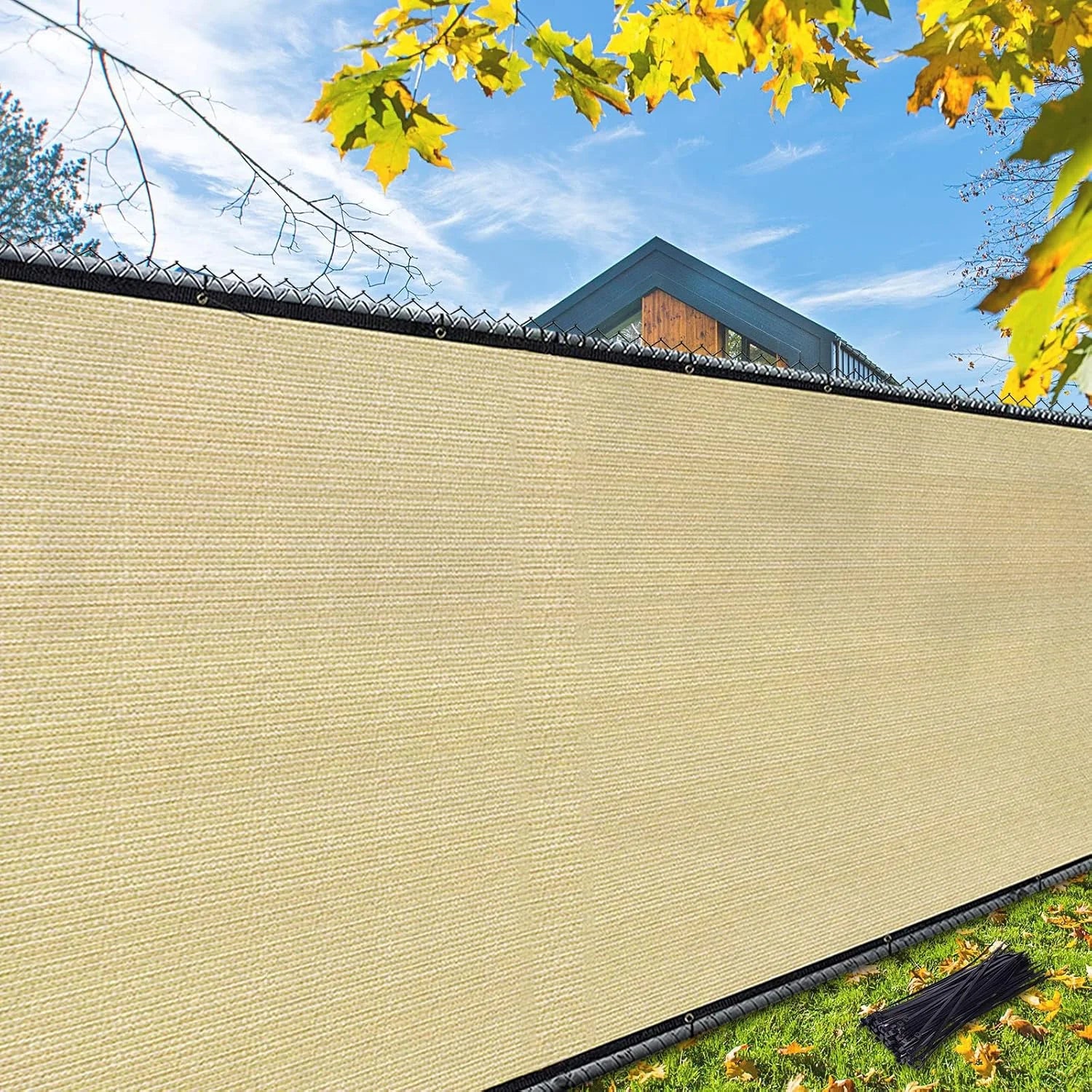 Lumi Discount iCover 4x50ft Privacy Screen Fence, Outdoor Fencing Panels, Garden Windscreen Mesh Shade Sail Net Barrier - Image 2