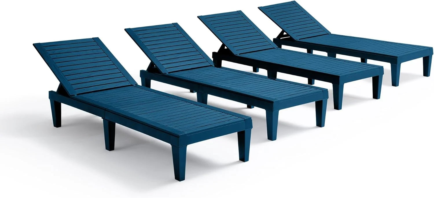 Lumi Discount Nestl Lounge Chair Outdoor, Tanning Chair, Chaise Lounge Outdoor Set of 2, 5 Adjustable Positions - Image 20