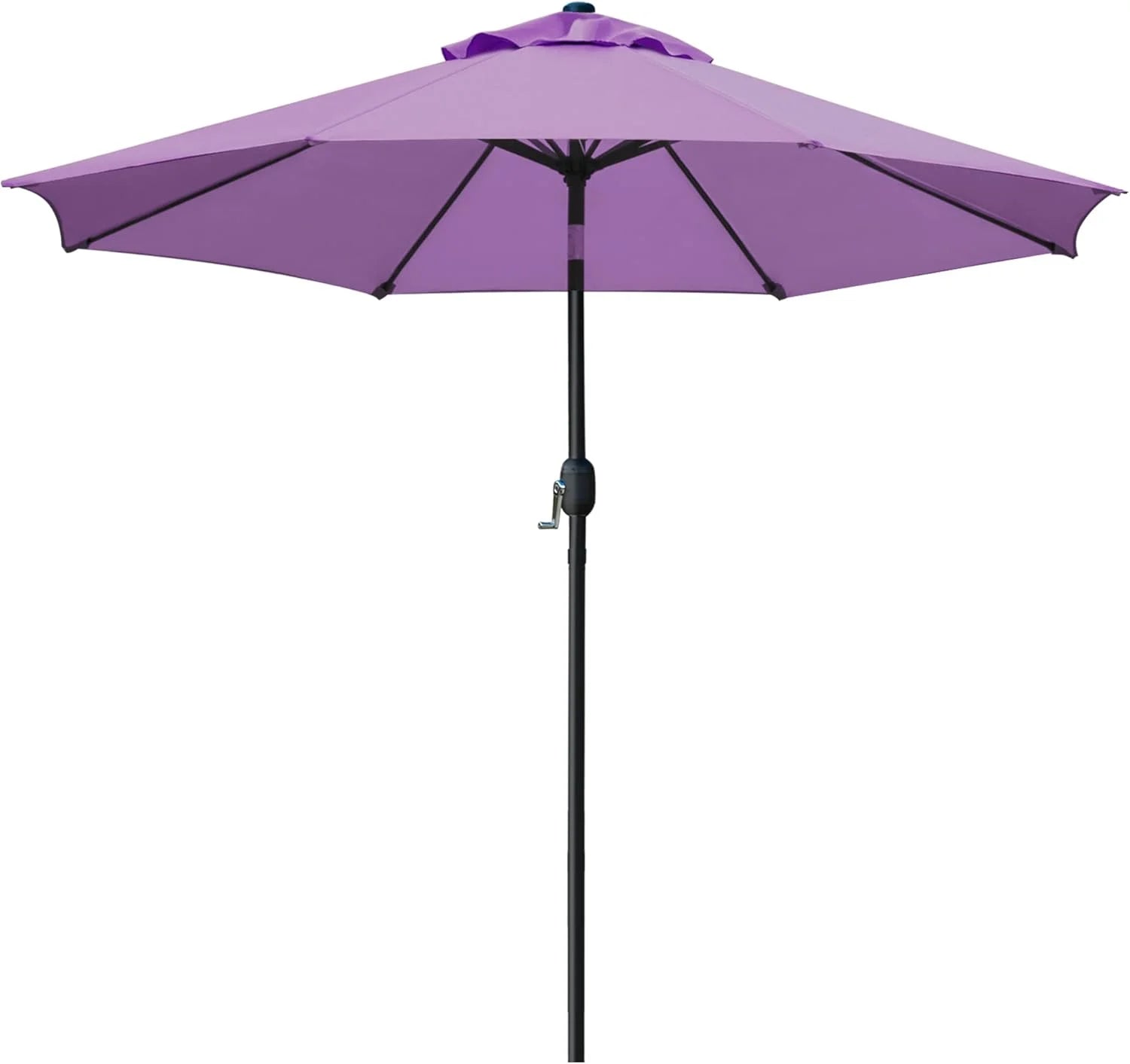 Discount Sunnyglade 9" Patio Umbrella Outdoor Table Umbrella with 8 Ribs Tan - Image 7