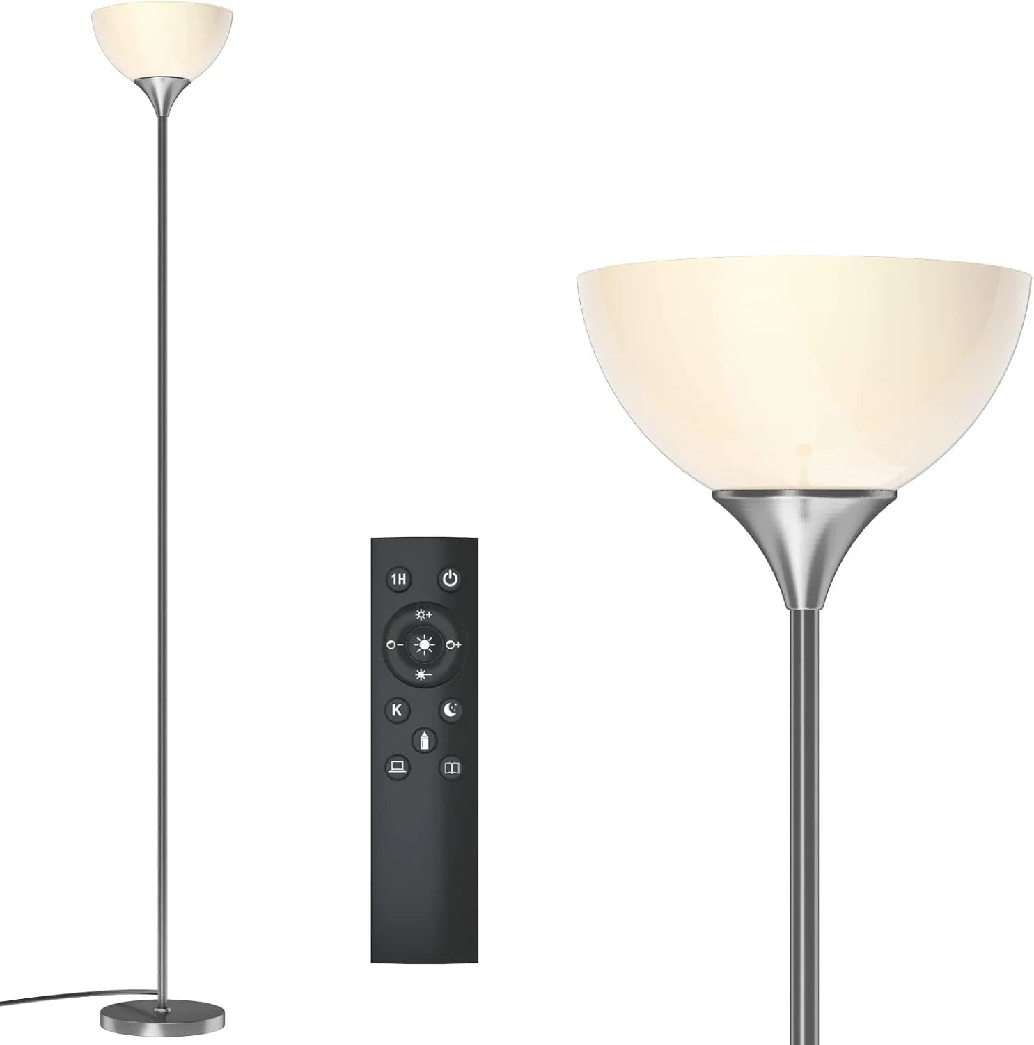 Discount PESRAE Floor Lamp, Remote Control, Bulb Included - Image 3
