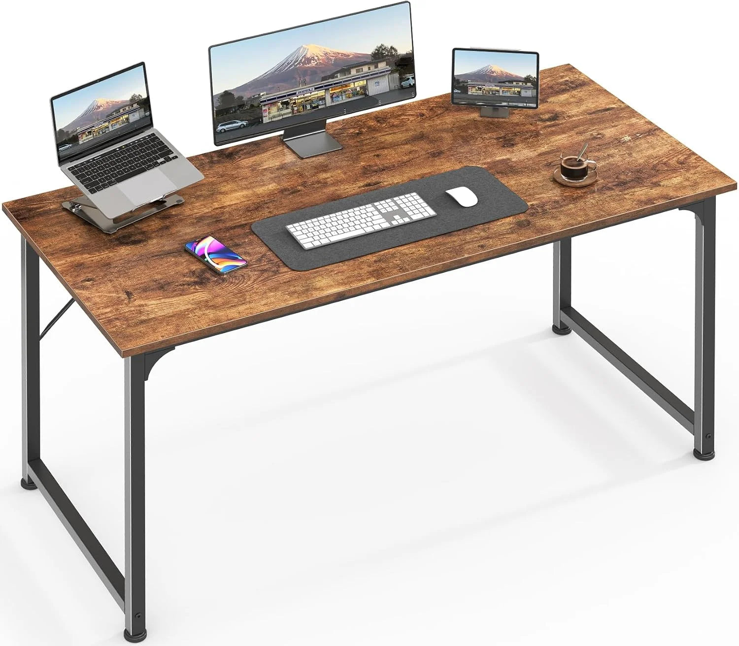 Lumi Discount Computer Desk, 55 Inch Home Office Desk - Image 20