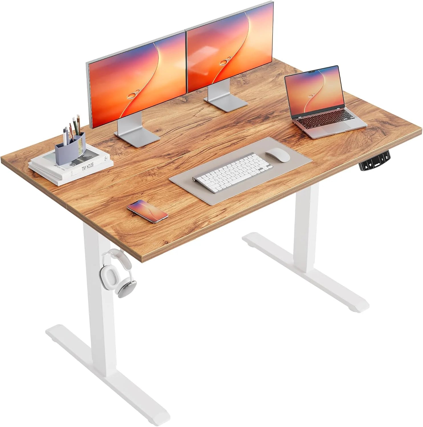 Lumi Discount Electric Standing Desk, 48 x 24 Inches Height Adjustable Desk - Image 9