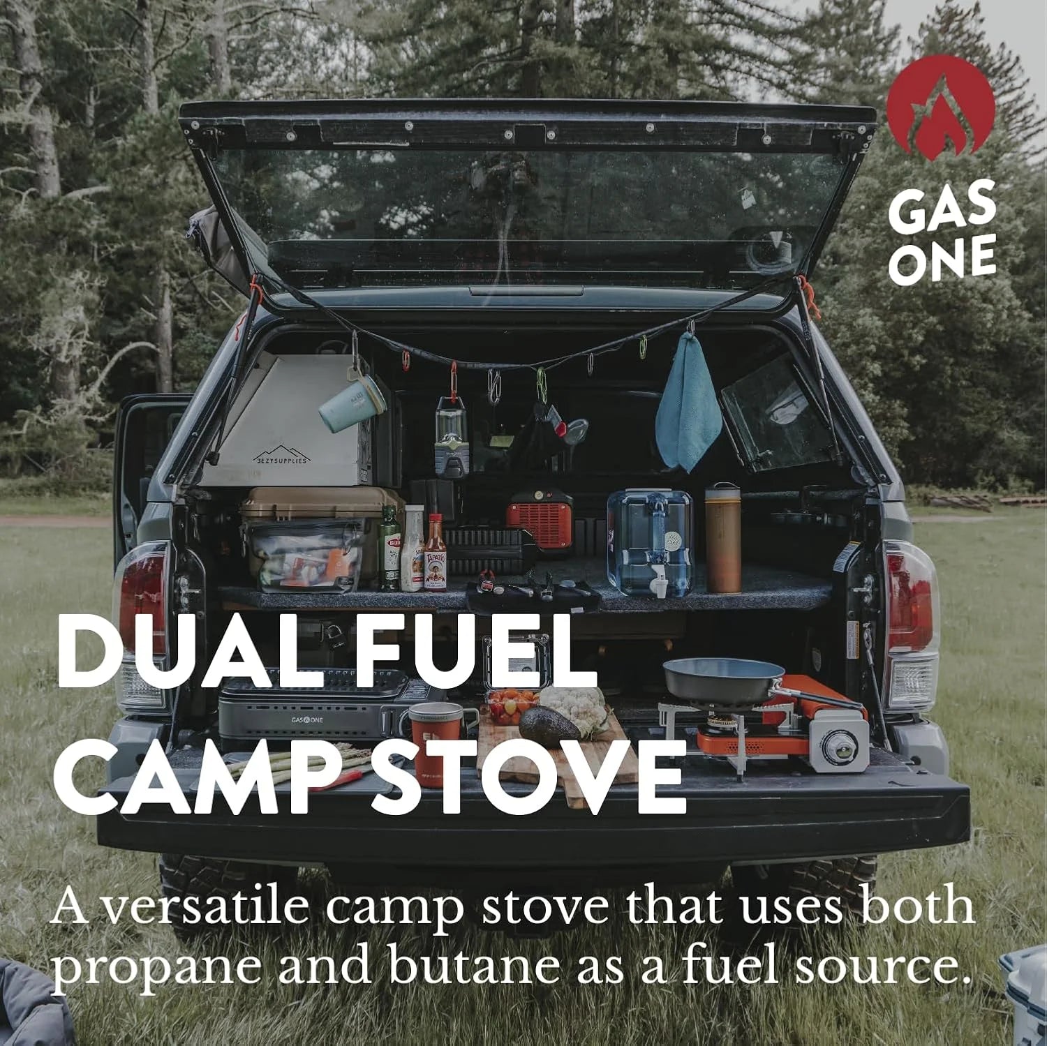 Discount 15, 000 BTU Propane or Butane Stove Dual Fuel Stove Portable Camping Stove - Image 2