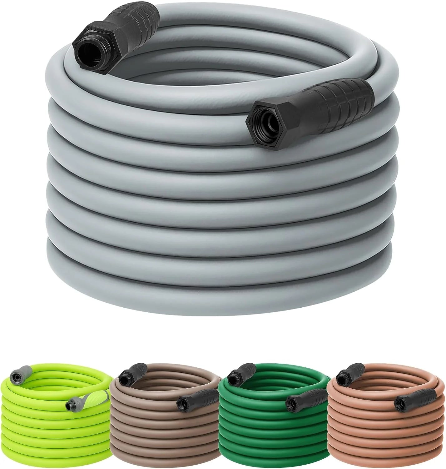 Lumi Discount Garden Hose 5/8 in. x 100 ft., Lightweight All-Weather Water Hose, Durable and Flexible, Leak-Free Connections - Image 48