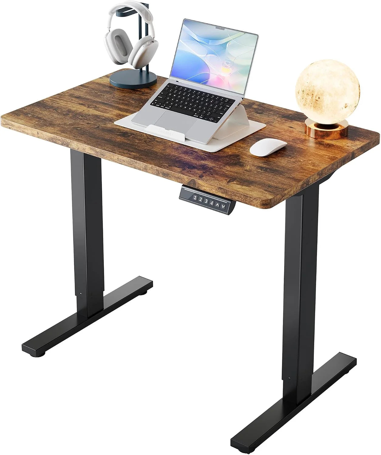Lumi Discount HUANUO 32 Small Electric Standing Desk Adjustable Height, 4 Memory Height Settings - Image 22