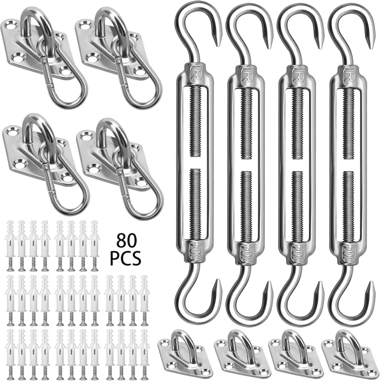Lumi Discount Shade Sail Hardware Kit 6 Inch for Rectangle & Triangle Shade Sail Install - Image 6